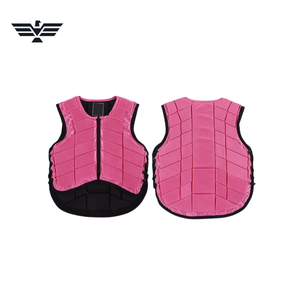 Chaleco de Equitación de Neopreno Rosa, Unisex, Impermeable, sin Mangas, con Cierre de Cremallera, Color Sólido, Tejido de Tela - Product Image 1