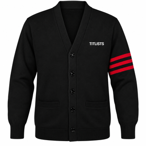 Concevez vos propres pulls à col en V de haute qualité pour les sororités, les fraternités, les écoles, les collèges, les universités, avec logos, cardigans tricotés - Product Image 1