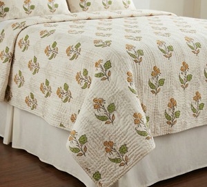 Edredón Tradicional de Algodón con Estampado Floral para Decoración del Hogar, Ropa de Cama para Todas las Estaciones, 60x90 Pulgadas, Lavable y Reversible - Product Image 1