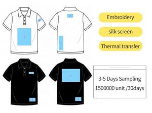 Polo personalizado con logotipo impreso para hombre y mujer, camisetas transpirables de manga corta, 100% algodón, de verano - Product Image 3