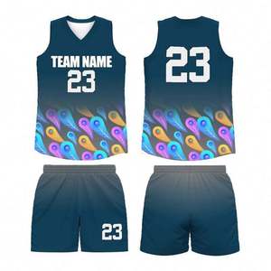 Conjuntos de Ropa de Baloncesto con Jersey de Calentamiento Sublimado de Doble Cara para Hombre, Diseño Más Reciente 2026, Envío Rápido - Product Image 2