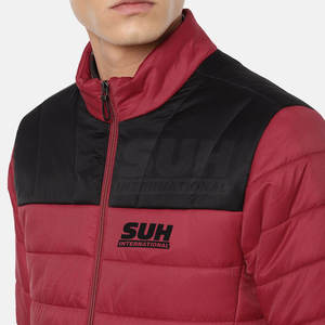 Chaqueta de Invierno Acolchada para Hombre con Logotipo Personalizado, Cuello Alto, Logotipo Frontal, Ecológica, Transpirable, Tallas Grandes, Precio Bajo, Alta Calidad - Product Image 4