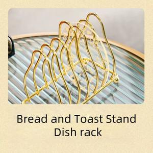 ที่วางขนมปังสแตนเลสแบบทันสมัยช่วยให้ชิ้นขนมปังตั้งตรงพร้อมการไหลเวียนของอากาศที่สม่ำเสมอ ป้องกันการเปียกน้ำ - Product Image 3