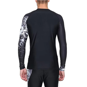 Rashguard à manches courtes pour homme, compression, pour la boxe, le CrossFit et l'entraînement - Spandex/Polyester, écologique, respirant et séchage rapide - Product Image 3
