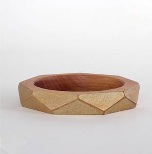 Brazalete de madera natural con forma impresa en verde, brazalete informal para fiestas, joyería, regalo de cumpleaños y boda para chica al mejor precio - Product Image 3