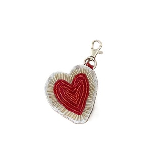 Trendy Seed Bead Keychain With Detailed Embroidered Artwork Fashionable Beaded Embroidery Keychain For Women And Girls - Product Image 3