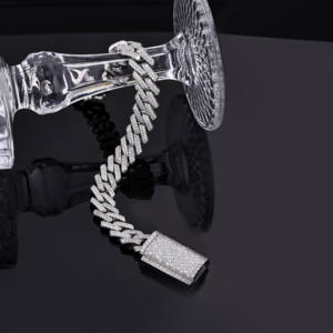 hip hop jewelry wholesale 925 sterling silver icy crystal moissanite diamond 10mm cuban chain miami bracelet for <b>men</b> women - Product Image 4