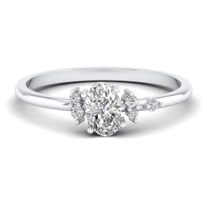 REYES Personalised Women Fine Jewelry Solid 14K 18K Gold HPHT CVD Lab Grown Diamond Engagement Promise <b>Rings</b> For Women - Product Image 5