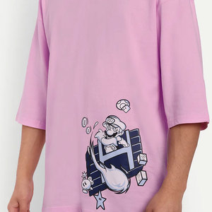 Camiseta Unisex Personalizada con Hombros Caídos, Estilo Oversize, Algodón, Ropa Urbana, Fabricante de Ropa al por Mayor OEM ODM - Product Image 6