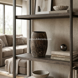 Decorative <b>Handmade</b> Ceramic Vase Collection Vintage <b>Pottery</b> Vase for Home Office Hotel Decoration - Product Image 5
