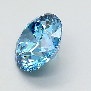 Diamante CVD redondo de 1.90 quilates, color azul intenso, claridad VS1, pulido excelente, piedra preciosa suelta cultivada en laboratorio. - Product Image 3