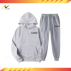 ชุดฮู้ดดี้กีฬาพิมพ์ลายคุณภาพสูง สไตล์สตรีท ระบายอากาศได้ดี กันยับ ชุดกีฬาคู่รักแบบสองชิ้น - Product Image 5