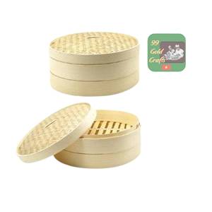 Customizable Sizes Bamboo Steamer <b>Basket</b> <b>Small</b> to Large Diameter for Professional Kitchen and Home Use Factory Wholesale Bulk Sa - Product Image 1