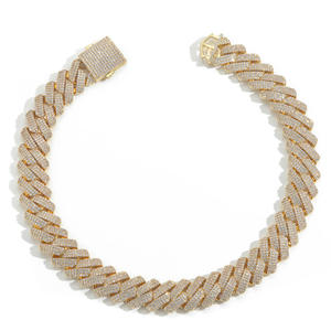 High Quality Diamond Look Hip Hop <b>Rope</b> <b>Chain</b> Necklace Gold Plated Fashion Jewelry for Men Women Daily Styling Available for Sale - Product Image 4