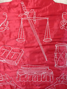 2026 Brand New Customized Odd Fellows Lodge Banner Vintage Masonic Embroidered Coffin Scales Portable High Quality Custom - Product Image 3