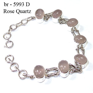 eternal <b>love</b> sterling 925 silver pink rose quartz authentic gemstones hypoallergenic handmade jaipur online ecommerce jewellery - Product Image 1