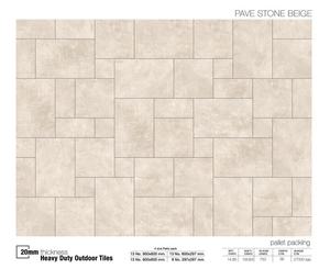 กระเบื้องปูพื้นภายนอกพอร์ซเลนหนา 20 มม. รุ่น Marquina Grey Marble R11 ทนทานพิเศษ ผิวด้าน หลายขนาด สำหรับปูพื้นที่จอดรถ - Product Image 4