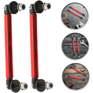 Barres de support réglables pour séparateur de pare-chocs avant de voiture en aluminium 75/100/150 mm, adaptées à la plupart des véhicules, rouge (2 pièces) - Product Image 3