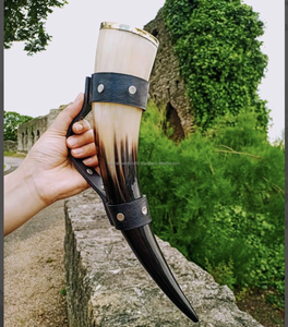 <b>Buffalo</b> <b>Horns</b> with Carving Ideal for Use As Drinking <b>Horns</b> and Blowing <b>Horns</b> from India - Product Image 2