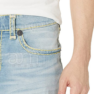 Service OEM, prix raisonnable, shorts en jean pour hommes, dernier style, design personnalisé, streetwear, shorts en jean pour hommes en gros - Product Image 4