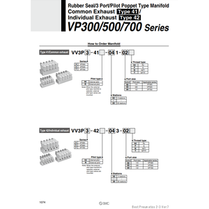 ชิ้นส่วนนิวเมติก VV3P5-42-063-03นิวเมติก SMC - Product Image 2