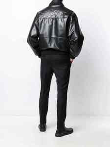 Chaqueta de Cuero Vacuno Genuino para Hombre, Estilo Bomber, Cuello Camisero, Impermeable, Gruesa, Nueva Colección de Invierno, Alta Calidad - Product Image 4