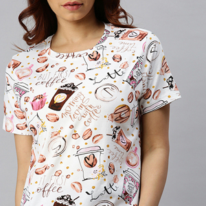 Camiseta de Manga Larga para Mujer, Personalizada con Estampado Completo, Cuello Raglán en Contraste, Tallas Grandes, Botones, Logotipo Bordado, Ecológica, Lavada, Estilo Casual - Product Image 3