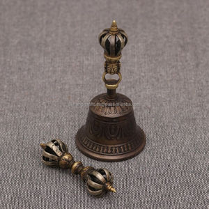 Campana Ghanta de Latón Fundido de Alta Densidad – Campana Ritual Tibetana de Gran Peso para Templos y Objetos Sagrados al por Mayor - Product Image 3