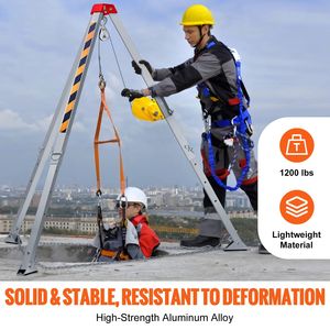 Kit Treppiede di Salvataggio per Spazi Confinati con Gambe da 7FT e Cavo da 98FT, con Verricelli Elettrici per Protezione Anticaduta - Product Image 2
