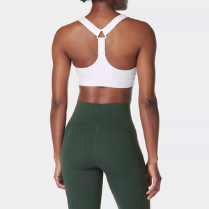 2025 New Arrival Women's Lightweight Fitness Gym Sport Bra Plus Size Yoga Bra with Breathable Feature Front Logo - Product Image 2