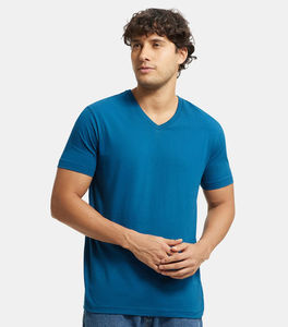 Camiseta de cuello en V ajustada para mujer, imprimible, 100% algodón, de alta calidad, lisa, de manga corta, camiseta para hombre, precio al por mayor - Product Image 2