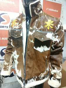 Chaqueta Bomber de Cuero con Estampado de Piel de Vaca de Lujo, Diseño WT, para Hombre, Estilo Urbano, Motociclismo, Impermeable, Resistente al Viento, Otoño - Product Image 2