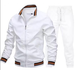 Survêtements de sport pour hommes Survêtements de jogging avec fermeture éclair Joggers d'entraînement pour hommes Survêtement en polyester et nylon coupe-vent - Product Image 5