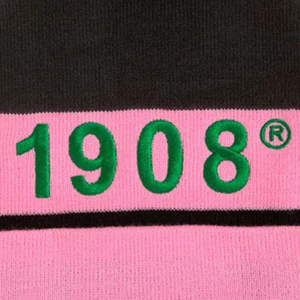 Sombrero de Pescador Verde AKA con Bordado Rosa 1908 y Ribete de Volantes, Sombrero de Sol Tejido a Mano para Adultos - Product Image 4