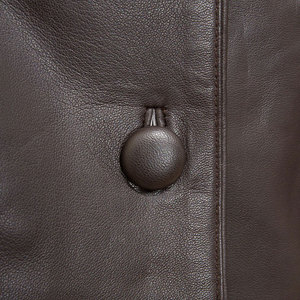 Custom Women's Genuine <b>Leather</b> <b>Blazer</b> Full Sleeve Turn-down Collar Single Breasted Winter Solid Color <b>Jacket</b> - Product Image 6