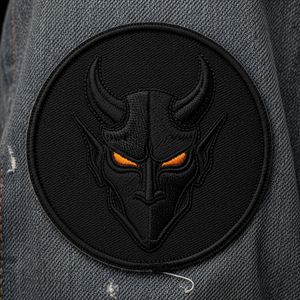 Patch thermocollant RIP en forme de cercle, brodé à la machine, motif gothique cimetière, applique décorative d'horreur pour vestes, sacs et streetwear - Product Image 6