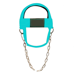 Neoprene Breathable Head Harness OEM Design Heavy Duty Gym Training Weightlifting Nylon Steel Chain Customizable Fitness - Product Image 4