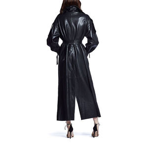 Stylish Women's Sheep Skin Genuine Vintage Long <b>Coat</b> Custom Color Quick Dry Breathable Winter Wool Liner 240g Zipper Closure - Product Image 2