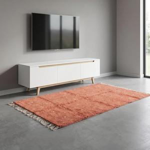 Tapis de luxe fait main de style marocain classique, tapis en laine douce avec motif floral pour la décoration du salon et de la chambre - Product Image 5