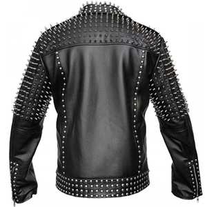 Nouvelle arrivée, vestes en cuir pour femmes de haute qualité, design personnalisé, à la mode, en vente à prix réduit, veste en cuir cloutée pour femmes - Product Image 3