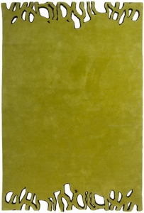Luxury Hand Tufted New Zealand Wool Abstract Cutout Border Area <b>Rug</b> Modern Designer Carpet Custom Manufacturer Factory - Product Image 1