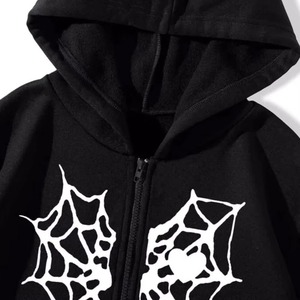Sudadera con Capucha Personalizada 100% Algodón, Estilo Urbano, Oversize, con Estampado de Spiderman, Hombros Caídos, Felpa Francesa, Gruesa - Product Image 2