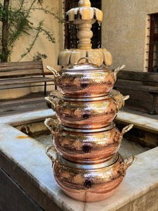 Olla de Cobre Redonda con Tapa, Asas de Aleación de Zinc, Diseño Vintage, Utensilios de Cocina Metálicos Duraderos - Product Image 6