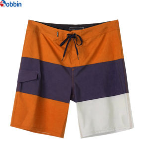 กางเกงขาสั้นผู้ชายรุ่นใหม่ ยืดได้ 4 ทิศทาง กางเกงบอร์ดชอร์ตสั่งทำพิเศษ กางเกงบอร์ดชอร์ตออกกำลังกายสำหรับผู้ชาย ชุดว่ายน้ำสีพื้นสำหรับผู้ใหญ่ - Product Image 1