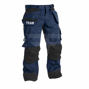 Customized Men Safety <b>Work</b> <b>Trousers</b> Multi Pockets Reflective Hi Vis Cargo <b>Trouser</b> Anti-Bacterial Waterproof - Product Image 1