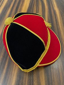 High Quality Velvet Honours <b>Cap</b> Custom Embroidery OEM Wholesale Flat Brim Graduation Unisex Academic Headwear Logo <b>Cap</b> - Product Image 4
