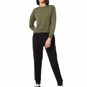 Sudadera Oversize para Mujer con Hombros Caídos, Manga Larga, Diseño Básico Liso, Ajuste Holgado, Estilo Casual - Product Image 5