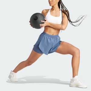 Pantalones Cortos Deportivos Transpirables e Impermeables de Secado Rápido para Mujer, Ajuste Holgado, Inspirados en el Yoga, para Gimnasio, Entrenamiento, Running, Tejido de Punto, Talla Mediana - Product Image 3