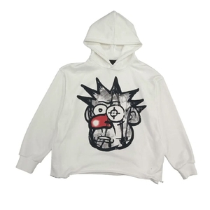 Sudaderas Exclusivas de Diseñador Estadounidense con Estampado Puff, Pedrería, Efecto Desgastado y Logo Personalizado, Directo de Fábrica - Product Image 4