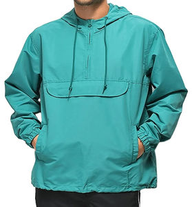 Vestes softshell streetwear pour hommes, sur mesure, imperméables, légères, coupe-vent, à capuche, avec poche avant et fermeture éclair - Product Image 1
